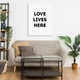 Картина на полотні Для дому Love Lives Here 110х150 см. - зображення 2