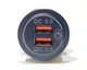 Автомобільна швидка USB зарядка врізна на 2 USB 12-24В, QC 3.0, 36Вт, Червона (31441) - зображення 5