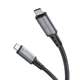 Кабель швидкісний 10 Гбіт/с USB3.1 GEN2 HOCO US01 10Gbps super-speed (1.8m, 100W, 5A, 4K). Black - зображення 9
