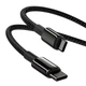 USB кабель Type-C на Type-C BASEUS Tungsten Gold Fast Charging |1m, 100W, 5A|. Black - изображение 7