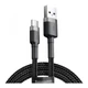 USB Cable Baseus Cafule Type-C (CATKLF-BG1) Black 3A 1m - изображение 1
