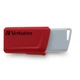 USB флеш накопитель Verbatim 2x32GB Store 'n' Click Red/Blue USB 3.2 (49308) - изображение 2