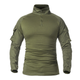 Сорочка тактична з довгим рукавом Lesko A655 Green 2XL (38р.) кофта армійська (F_4256-12576) - зображення 2