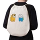 Сумка для обуви Амонг Ас Время приключений Фин и Джейк (Among Us Adventure Time Finn & Jake) (10428-2414-1) Бежевая - изображение 2