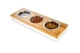 Три миски на підставці Lunch Bar Natural wood + White S (54x18x7cm / Миски 0,45 л) Harley & Cho BGL-HL-698 - зображення 2