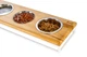 Три миски на підставці Lunch Bar Natural wood + White S (54x18x7cm / Миски 0,45 л) Harley & Cho BGL-HL-698 - зображення 3