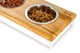 Три миски на підставці Lunch Bar Natural wood + White S (54x18x7cm / Миски 0,45 л) Harley & Cho BGL-HL-698 - зображення 4