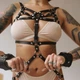 Портупея на тело Dragonfly эко-кожа женская Черная xs-xxl LT-027 - изображение 3