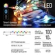 Smart LED RGB гірлянда ColorWay (CW-GS-100L10UMC) 100LED, 10м, Bluetooth, синхронізація освітлення з музикою - зображення 2
