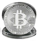 Сувенирная монета Биткоин BTC (Bitcoin) в пластиковой прозрачной коробке/чехле (530284940) Серебро - изображение 7