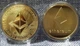 Сувенирная монета Эфир ETH (Ethereum) в пластиковой прозрачной коробке/чехле (530284940) Золото - изображение 2