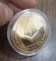 Сувенирная монета Эфир ETH (Ethereum) в пластиковой прозрачной коробке/чехле (530284940) Золото - изображение 4