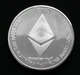 Сувенирная монета Эфир ETH (Ethereum) в пластиковой прозрачной коробке/чехле (530284940) Серебро - изображение 3