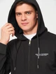 Толстовка на молнии мужская Armani Exchange 10855 S Черная с принтом - изображение 4