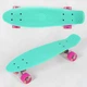 Скейт Пенни борд Best Board со светящимися PU колёсами. Turquoise (74182) - изображение 2