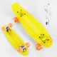 Скейт Пенни борд Best Board прозрачная дека со светом, колёса PU со светом, зарядка USB. Yellow (04526) - изображение 2