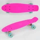 Скейт Пенні борд Best Board з PU колесами, що світяться. Pink (85418) - зображення 2