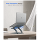 Подставка для ноутбука Nulaxy Aluminum Laptop Stand Grey (NULSLS-09AA) - изображение 2