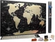 Чорна скретч карта світу My Map Black Edition ENG 88*63 см - изображение 1