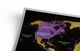 Скретч-карта світу 1DEA.me Travel Map Black World (BW) ENG 80*60 см - изображение 9