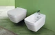 BB19/F87(F85) (WHITE) Біде BB 19 підвісне, біле+Комплект кріплень F87(F85) до BB18/BB19 SIMAS ІТАЛІЯ (BB19/F87(F85) (WHITE)) - изображение 2
