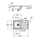 Кухонная мойка Grohe Sink K200 31552SD1 - изображение 10