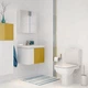 Cersanit Компакт 575 COLOUR CLEAN ON 011 3/5 з кришкою дюропласт в/п Церсаніт ПОЛЬЩА (CCKZ1013501894) - изображение 2