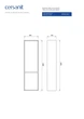 Пенал CERSANIT Crea 40x140x25см монтаж подвесной белый FZZP1001461789 - изображение 5