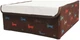 Органайзер для белья Organizers с крышкой на липучке 13 секций 31.5 x 26 x 12 см Коричневый с собачками (2000992412186) - изображение 1