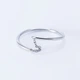 Каблучка срібна INFINI з ланцюжком , р. 17,5-18 k2-45 - зображення 1