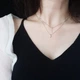 Колье (ожерелье) серебряное INFINI двойное с подвесками kl2cr-49 - изображение 3