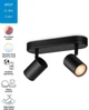 Светильник точечный WiZ IMAGEO Spots 2х5W 2200-6500K RGB Wi-Fi черный (929002659101) - изображение 12