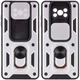 Ударопрочный чехол Camshield Serge Ring для Xiaomi Poco X3 NFC / Poco X3 Pro Серебряный Без бренда - изображение 4