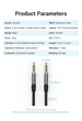 Кабель Audio Aux 3.5мм-3.5мм Vention TRRS M/M Round Nylon gold-plated 1.5m Grey (BAQHG) - изображение 2