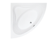 Ванна акрилова Besco Mia 130x130, кутова (WAM-130-NS) - зображення 1