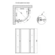 Душова кабіна Lidz Latwa SC90x90.SAT.HIGH.L, скло Linie 4 мм без піддона - зображення 2