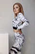 Рашгард женский Superstacy М Мраморный белый с черным 52045 - изображение 2