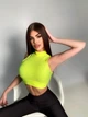 Женский спортивный топ Superstacy S Жёлтый неон 2584 - изображение 2