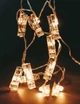 Светодиодная гирлянда с прищепками для фото длина 4м 20 led Warm White на батарейках - изображение 4