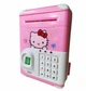 Копилка сейф Elite Hello Kitty Розовая детская Копилка - Игрушка с кодовым замком и отпичатком пальца сейф для девочки хелоу Кити - изображение 1