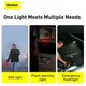 Портативна LED лампа Baseus на сонячній батареї в авто Solar Emergency Car Flashlight - зображення 7