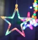 Гірлянда штора STAR CURTAIN MULTI 7753 Зірки, кольорова - зображення 2