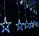 Гірлянда штора STAR CURTAIN MULTI 7753 Зірки, кольорова - зображення 6