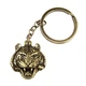 Брелок Тигр Netsuke Металл Объемное изображение 8х2.4х0.2 см Бронзовый (26927u) - изображение 2