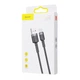 Кабель USB to Type-C Baseus Cafule 2A 2m 480Mbps Rapid Charge Data Cable, чёрный - изображение 4