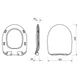 Унитаз-компакт 705 Cersanit Cersania SimpleOn 011 3/6 с сиденьем duraplast Slim Soft Close K119-001 - изображение 4