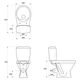 Унитаз-компакт 705 Cersanit Cersania SimpleOn 011 3/6 с сиденьем duraplast Slim Soft Close K119-001 - изображение 3