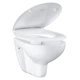 Унітаз ободковий підвісний Grohe Lecico Perth EURO plus з кришкою-сидінням SoftClose, білий (491606045) - зображення 1