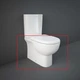 Унитаз-компакт Rak Ceramics Tonique, без сиденья и бачка, белый глянец (TQ16AWHA) - изображение 2