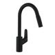 Змішувач для кухні Hansgrohe Focus Focus 240 2jet з висувним виливом, чорний матовий (31815670) - зображення 3